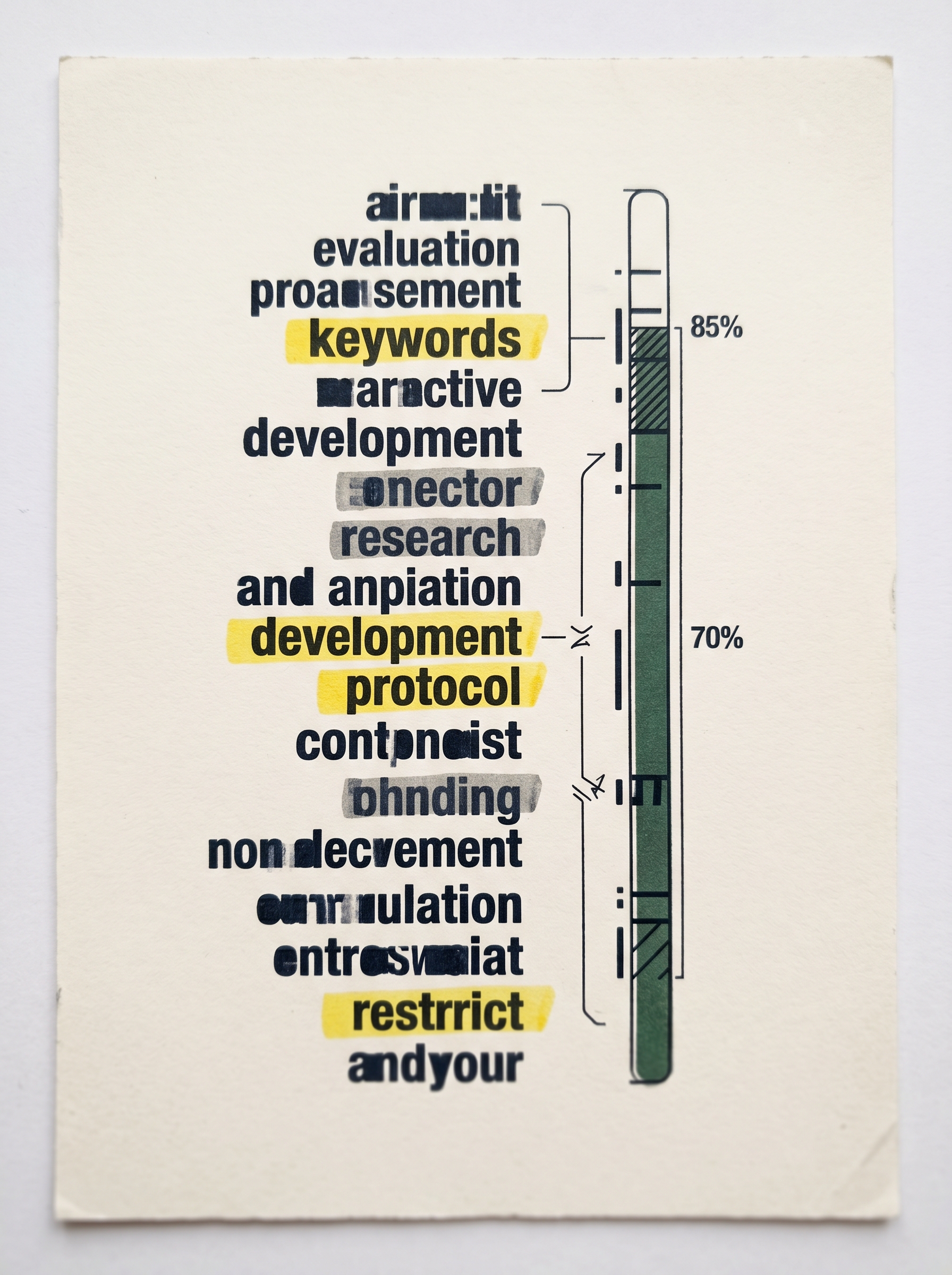 ATS keyword analysis visualization