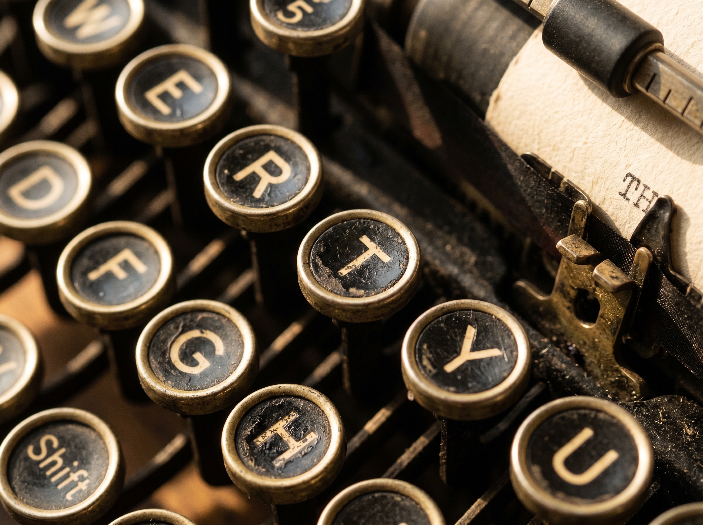 Typewriter keys — cover letter generation